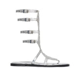 SS26-SH-1006-37 raisa_vanessa silver-leather-short-gladiator-sandals-with-metallic-armor-detail