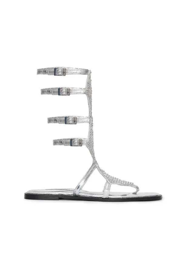 SS26-SH-1006-37 raisa_vanessa silver-leather-short-gladiator-sandals-with-metallic-armor-detail