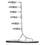 SS26-SH-1007-37 raisa_vanessa silver-leather-long-gladiator-sandals-with-metallic-armor-detail