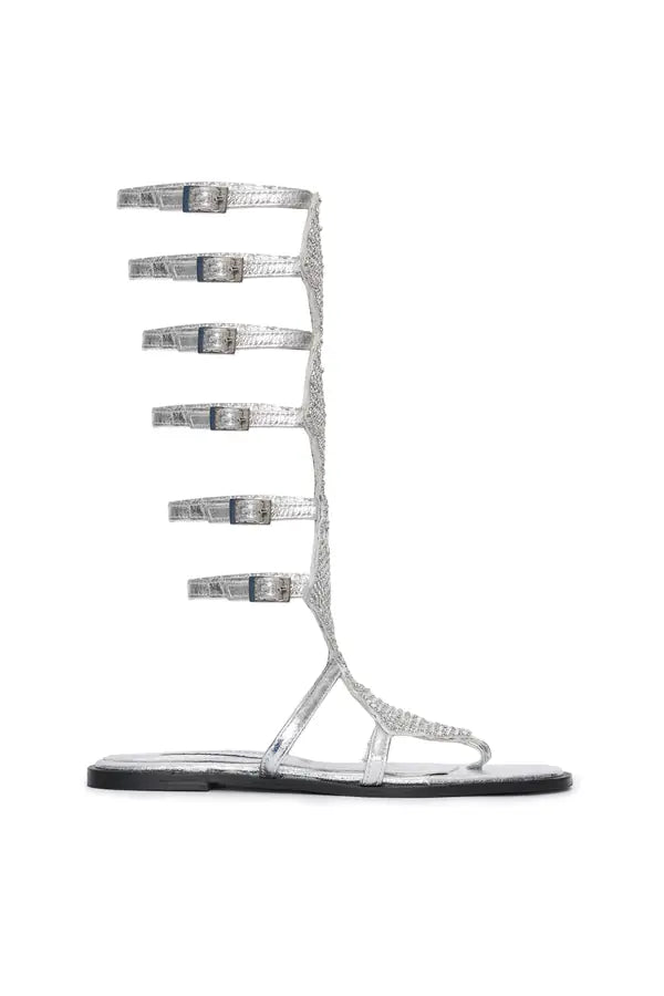 SS26-SH-1007-37 raisa_vanessa silver-leather-long-gladiator-sandals-with-metallic-armor-detail