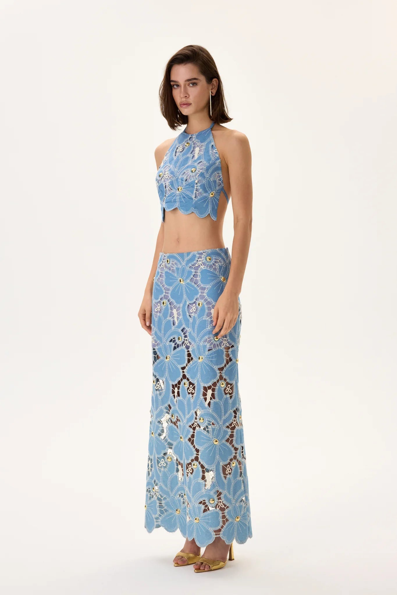 SS26-T-1001-36 raisa_vanessa denim-lace-mini-dress-with-gold-metal-centered-flower-embroidery-copy