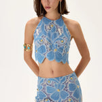 SS26-T-1001-40 raisa_vanessa denim-lace-mini-dress-with-gold-metal-centered-flower-embroidery-copy
