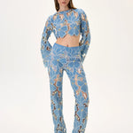 SS26-T-1002-36 raisa_vanessa denim-lace-crop-top-with-gold-metal-centered-flower-embroidery-sleeves