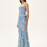 SS26-S-1003-36 raisa_vanessa denim-lace-maxi-skirt-with-gold-metal-centered-flower-embroidery
