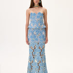 SS26-S-1003-34 raisa_vanessa denim-lace-maxi-skirt-with-gold-metal-centered-flower-embroidery