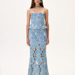 SS26-T-1003-34 raisa_vanessa denim-lace-strapless-corset-with-gold-metal-centered-flower-embroidery