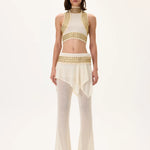 SS26-P-1006-34 raisa_vanessa knitted-skirt-overlay-flare-pants-with-gold-metal-belt