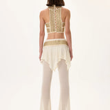 SS26-P-1006-38 raisa_vanessa knitted-skirt-overlay-flare-pants-with-gold-metal-belt