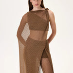 SS26-T-1015-40 raisa_vanessa brown-knitted-crop-top-with-half-cape-silhouette