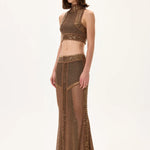 SS26-S-1011-36 raisa_vanessa knitted-maxi-skirt-with-bronze-stone-borderline-and-gold-rhinestone-strips