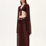 SS26-T-1017-36 raisa_vanessa knitted-burgundy-flare-sleeved-crop-top-with-gold-buckle-and-tie-detail