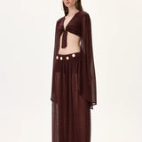 SS26-T-1017-36 raisa_vanessa knitted-burgundy-flare-sleeved-crop-top-with-gold-buckle-and-tie-detail