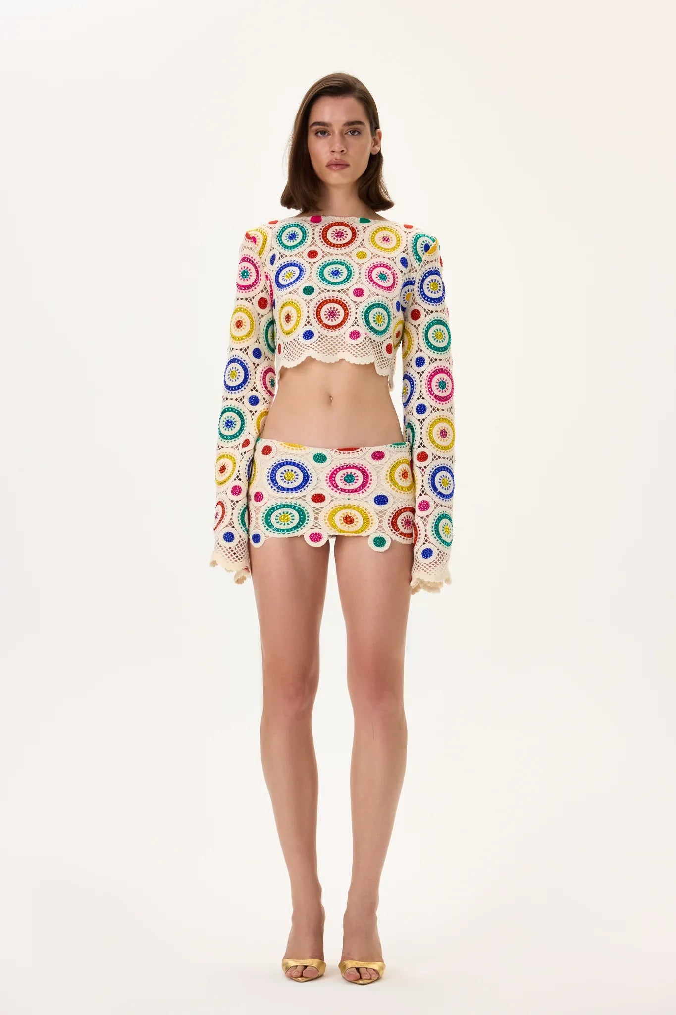 SS26-T-1026-34 raisa_vanessa crochet-multi-color-crystal-printed-long-sleeved-crop-top