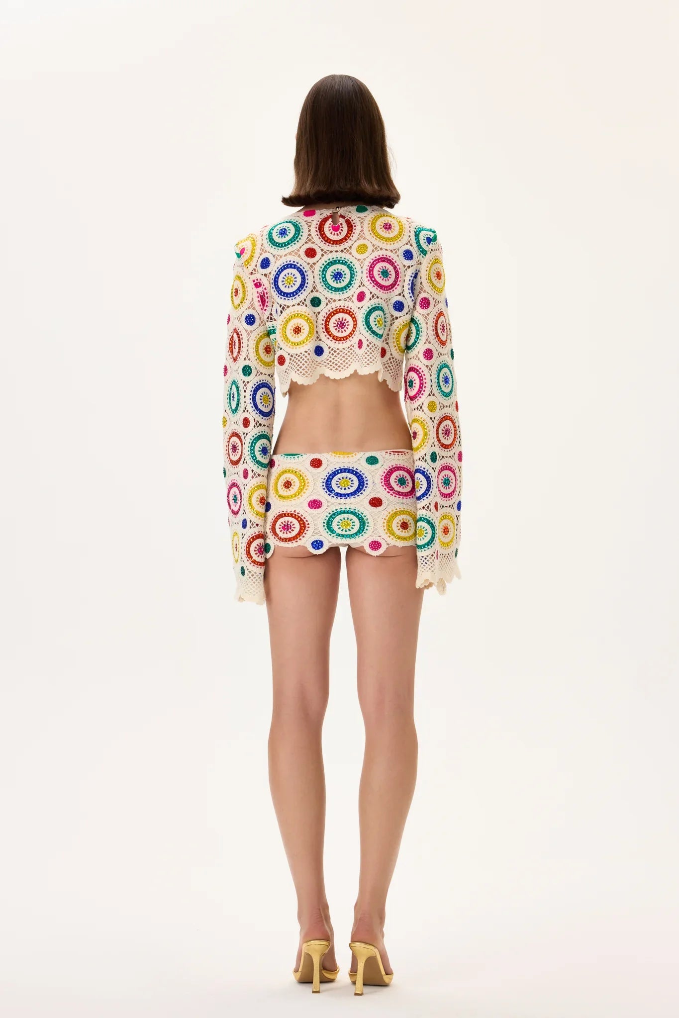 SS26-S-1016-38 raisa_vanessa crochet-multi-color-crystal-printed-mini-skirt