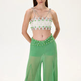 SS26-P-1012-40 raisa_vanessa green-wide-leg-chiffon-pants-with-gold-buckled-belt