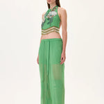 SS26-P-1013-36 raisa_vanessa green-chiffon-jogger-style-pants-with-elasticated-waistband-and-pockets