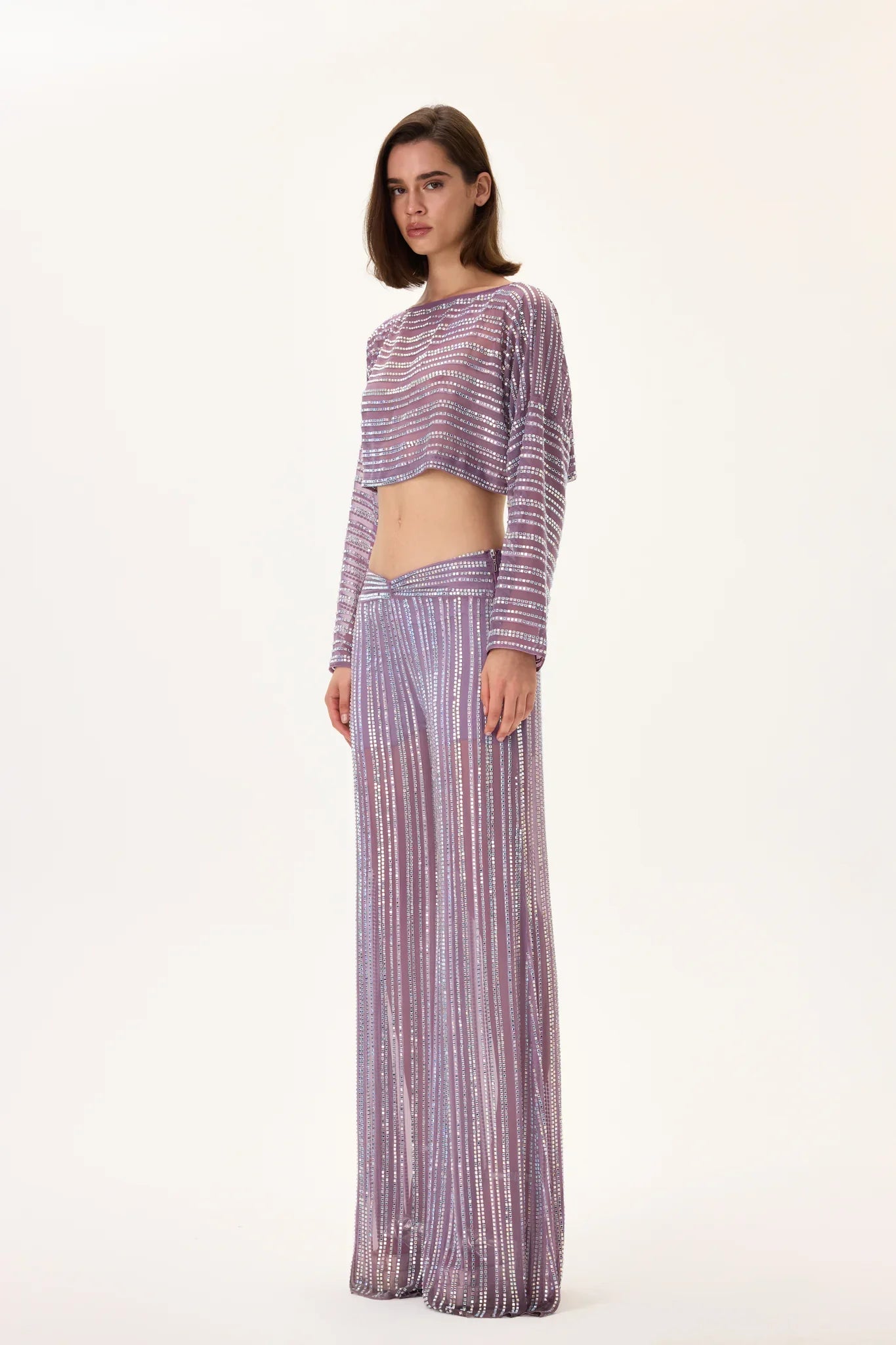 SS26-P-1014-36 raisa_vanessa violet-crystal-printed-chiffon-wide-leg-pants