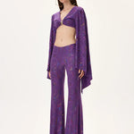 SS26-P-1015-36 raisa_vanessa multicolor-foil-printed-purple-jersey-flare-pants