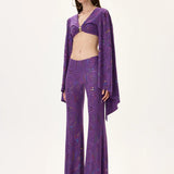 SS26-P-1015-36 raisa_vanessa multicolor-foil-printed-purple-jersey-flare-pants