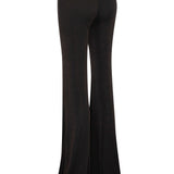 Black Buzzy Pants with Gold Accessory Details