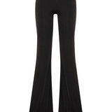 Black Buzzy Pants with Gold Accessory Details