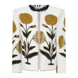 Flower Printed Jacket without Chain