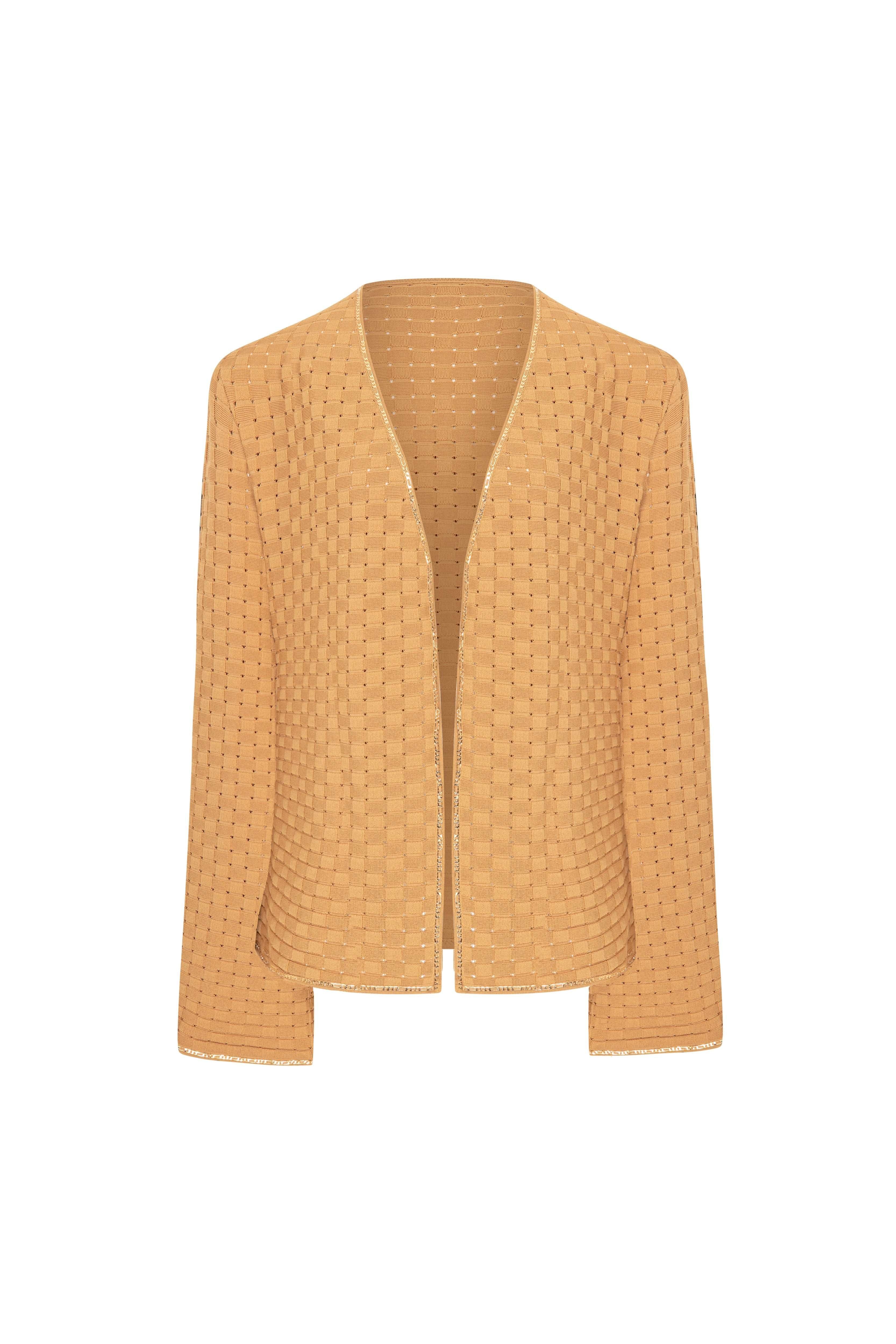 Beige Tricot Cardigan