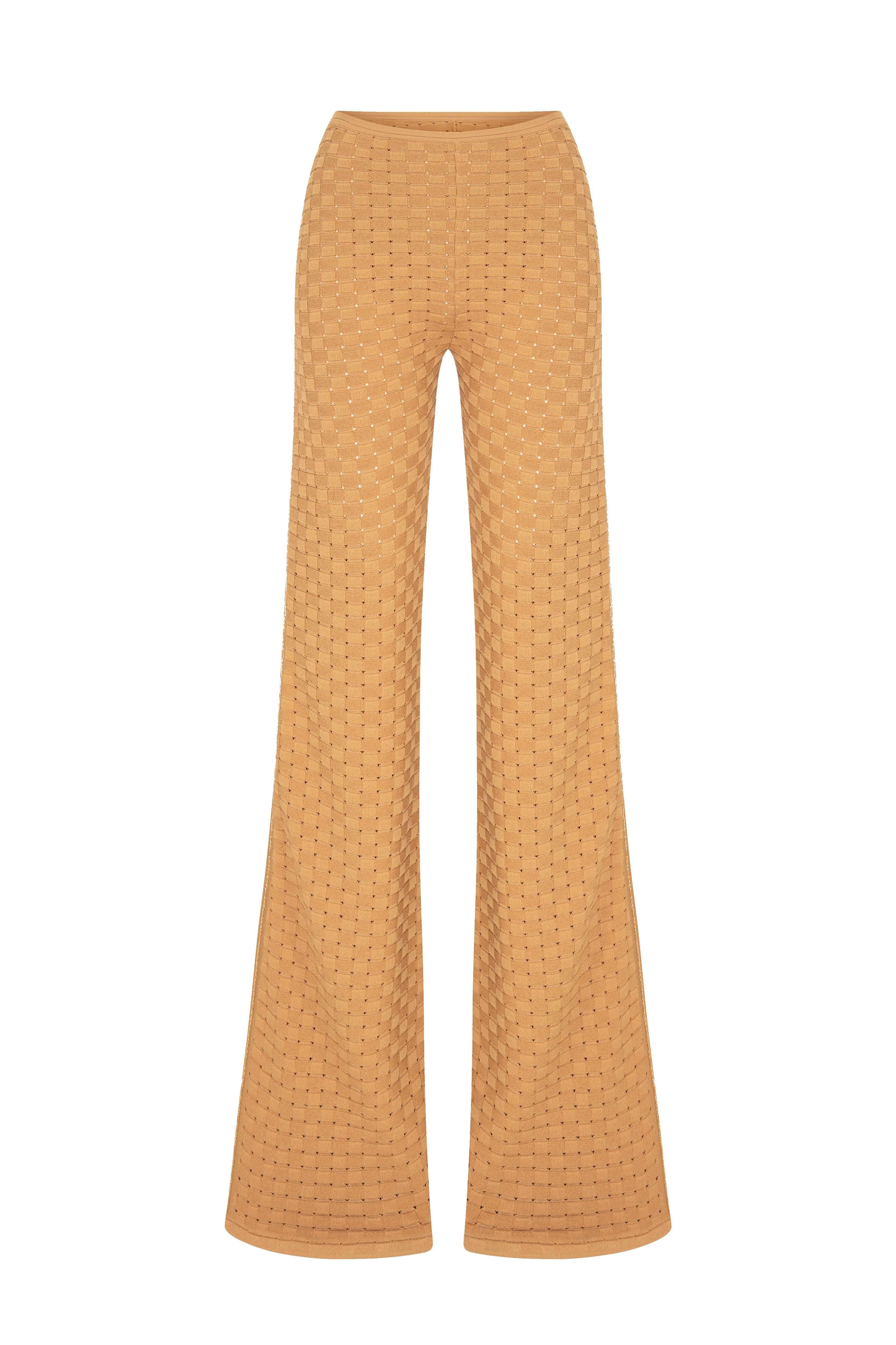 Beige Tricot Pants