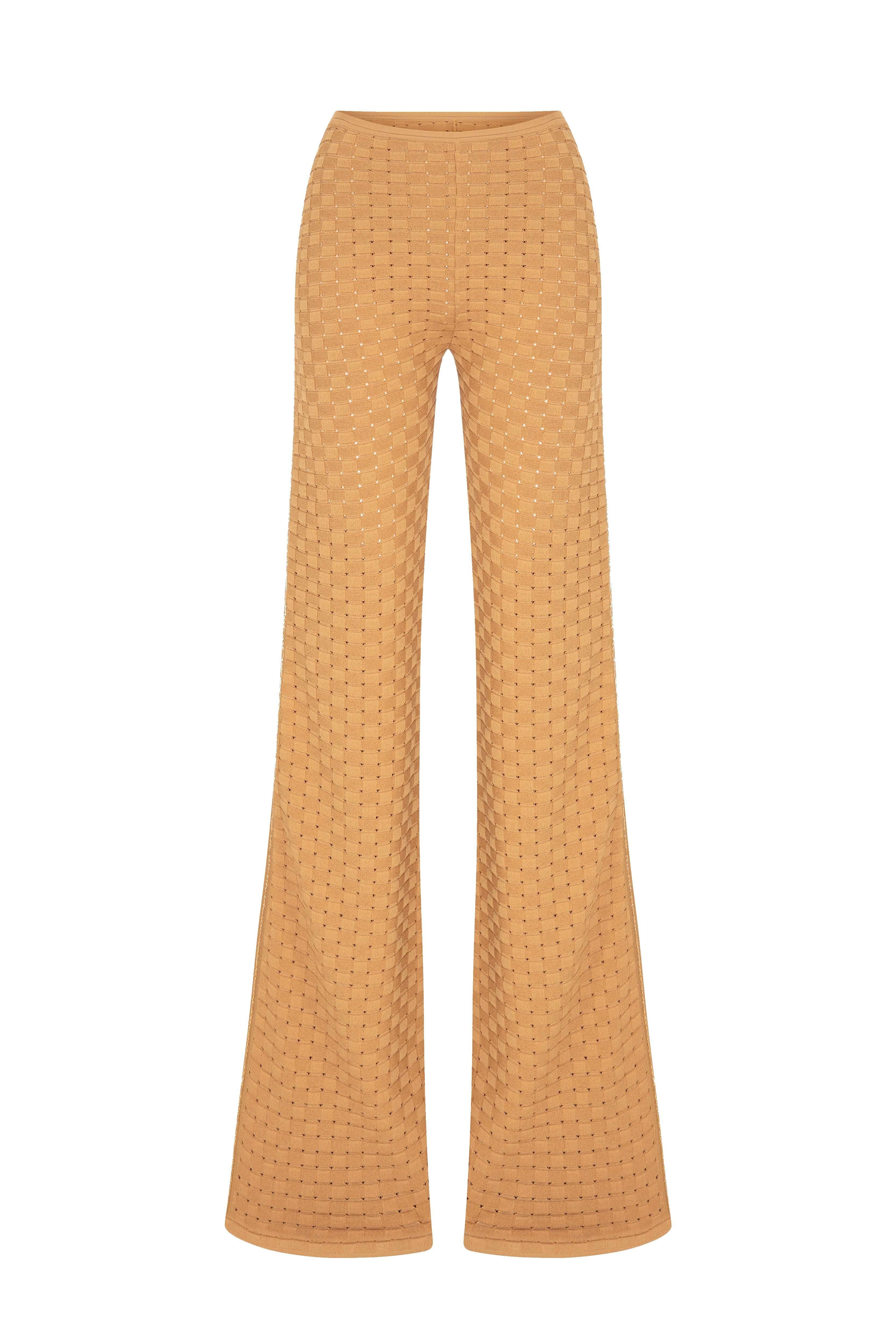 Beige Tricot Pants