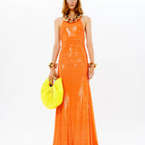 RS22-D-718-Orange-36 raisa_vanessa sequined-halter-neck-maxi-dress-with-chain-detail-1